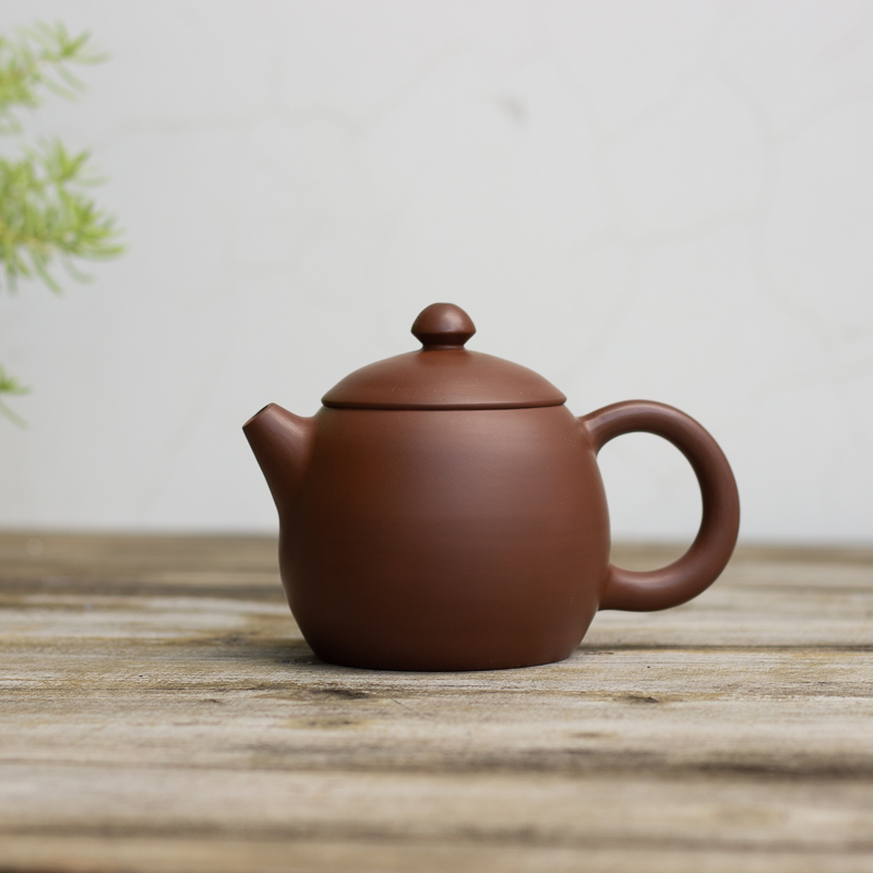 Yunnan Jianshui purple pottery teapot pure hand-made teapot non-decorative vegetator Pu'er tea set 180ml