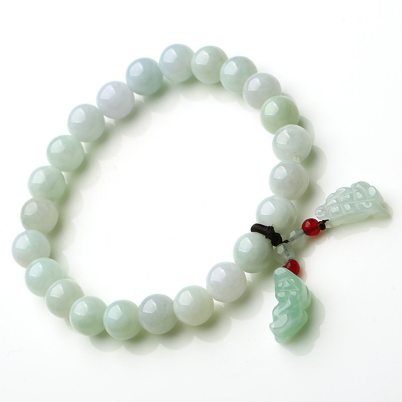 Myanmar A goods jade beads bracelet A goods handmade beaded jade stone Pixiu Buddha jade pendant Jade bracelet