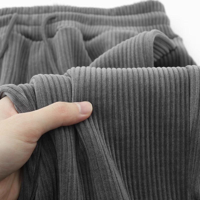 Narrow Chenille Wide-Leg Pants for Women 2026 Autumn and Winter Fleece-Lined High-Waisted Drapey Corduroy European Cotton Straight-Leg Floor-Length Trousers