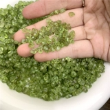 [水晶碎石橄榄石半成品diy材料串珠锁骨链编织簪娘材料手工瑕疵黑]
