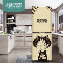 One Piece refrigerator sticker decoration sticker refurbished film removable air conditioning sticker refurbished waterproof self-adhesive