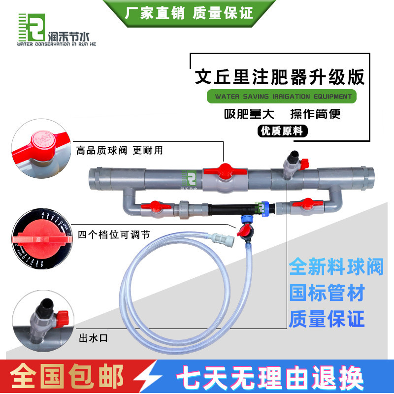 Venturi Automatic Fertilizer Applicator, Fertilizer Suction and Injection Device, Greenhouse Drip Irrigation, Water and Fertilizer Integrated Equipment