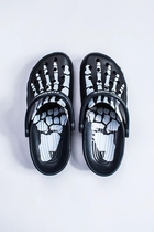 PLEASURES x Crocs joint shoes foot bone pattern skeleton version hole shoes ugly shoes sandals