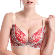 Phụ nữ gợi cảm ren tập hợp điều chỉnh loại vòng thép áo ngực nữ thoáng khí thoải mái dày phụ nữ đồ lót phụ nữ áo bra tập yoga