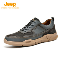 Jeep flagship store official outdoor leisure mens shoes spring sports hiking shoes low-top yellow boots kick not bad