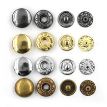 655 633 831 Button button snap round metal invisible clothes button dark buckle Down jacket four-in-one buckle