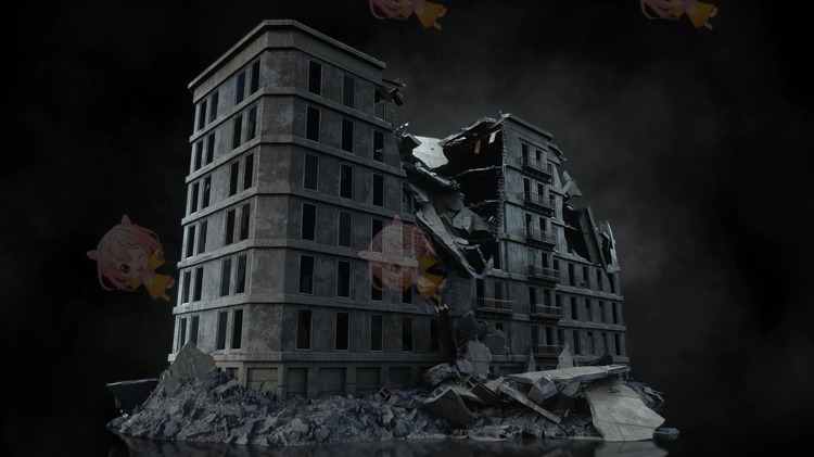 图片[10]-城市都市战区废墟场景3D模型Kitbash3D-WARZONE K022-cg男孩