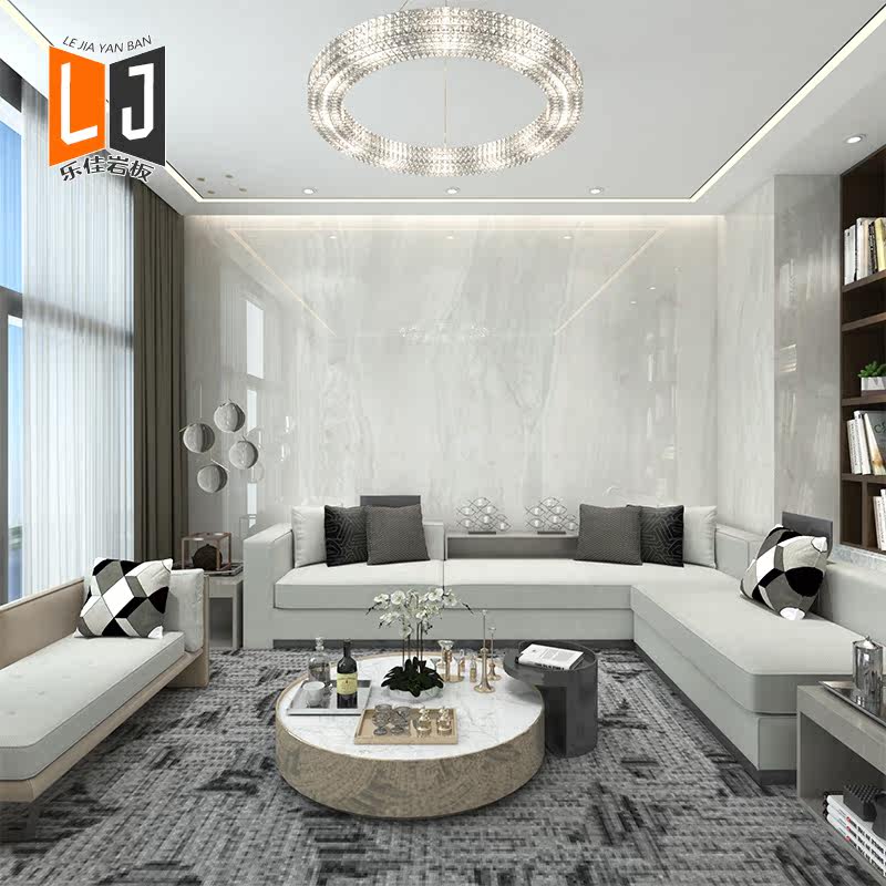 Spot rock plate 1200X2700 Villa living room TV background wall plate and wall marble tile