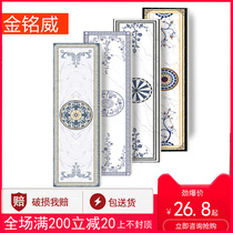 Custom living room tile mosaic imitation waterjet floor tile puzzle corridor corridor microcrystalline stone throwing brick Fu character blue and white porcelain