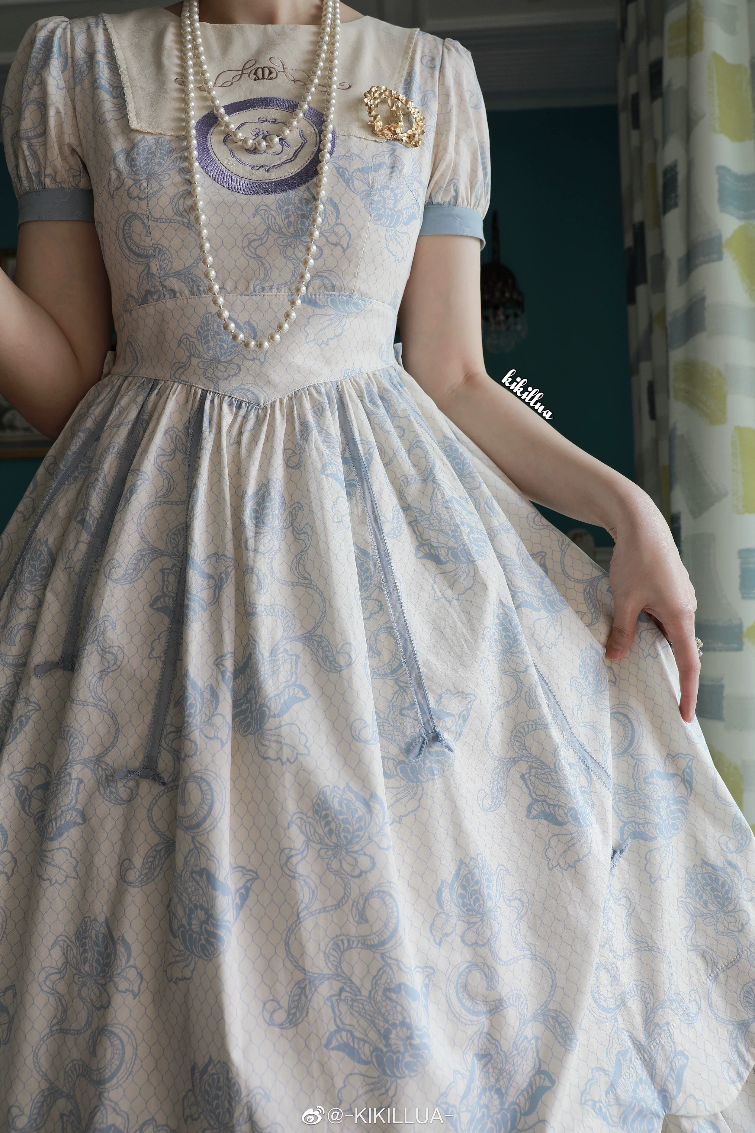 Подлинное дизайнерское платье, (Физика), Lolita OP, стиль Lolita