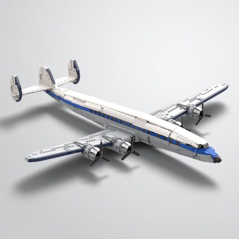 Compatible Parts Moc-226521 Lockheed L-1049 Super Constellation Domestic Building Blocks Compatible Parts Moc-226521 Lockheed L-1049 Super Constellation Domestic Building Blocks