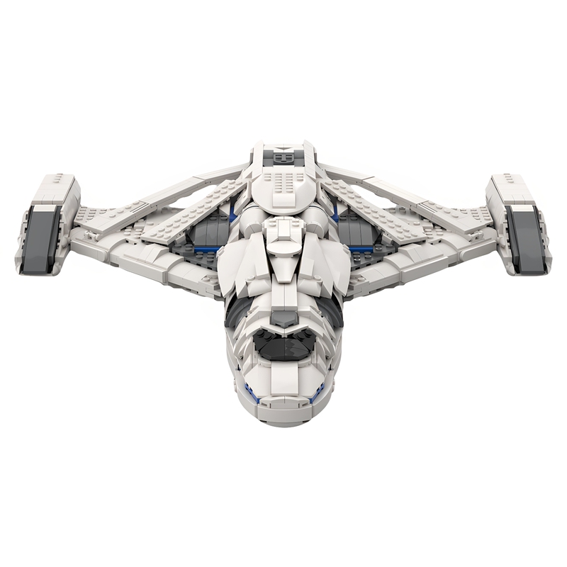 High-Quality Brick Parts Moc-84466 Small Particle Assembly Building Blocks Empire Cruiser Model Creative Educational Toy for Boys