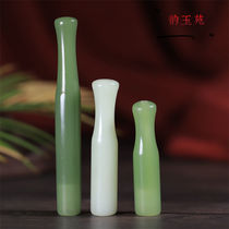 Natural jade and titan jade green jade white jade cigarette holder smoke rod sub-spire and fuelu mens cigarette cigarette holder