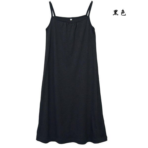 2023 new pure cotton large size inner vest sling women's mid-length sleeveless bottoming skirt inner petticoat dress spring