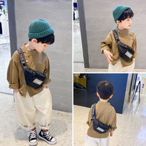 Boy shoulder bag Handsome Boy Bags Children Tide Bag Shoulder Tide ins Joker Men Middle and Big Children Small Satchel Summer