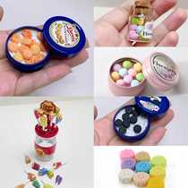 Dollhouse Dollhouse Danise Danish Cookies Blue Tin Tin Box Mini Miniature Oreo Cookies