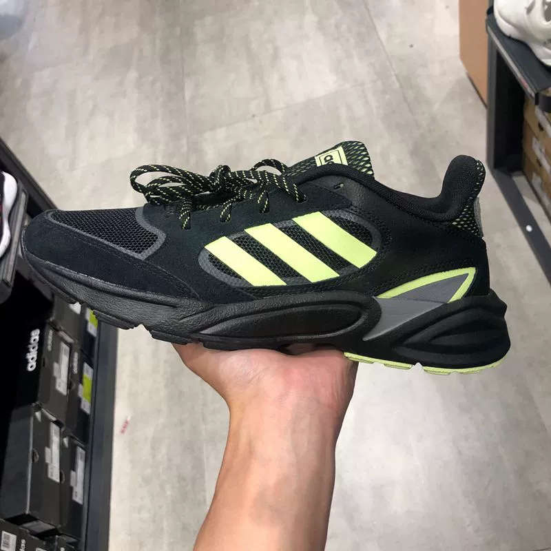 ADIDAS Adidas nam thể thao giản dị giày thời trang huỳnh quang hấp thụ sốc giày cũ giày chạy bộ EG5639 - Giày chạy bộ