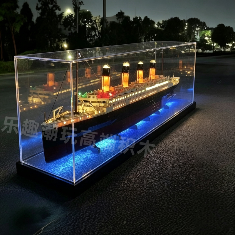 Titanic Building Block Assembly Toy Model for Adults, High Difficulty, Large-Scale Cruise Ship, Gift for Men, Women, and Children