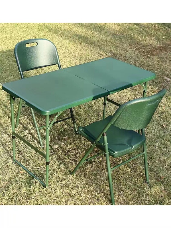 Outdoor Portable Dining Table, Field Table and Chairs, Portable Blow-Molded Table, Folding Table, Outdoor Conference Table, Lecture Table and Chair Set Outdoor Portable Dining Table, Field Table and Chairs, Portable Blow-Molded Table, Folding Table, Outdoor Conference Table, Lecture Table and Chair Set