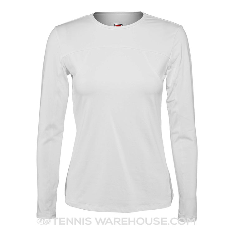 Women's tennis long sleeve T-shirt spring autumn money running sports speed dry blouse for height bomb breathable white upper