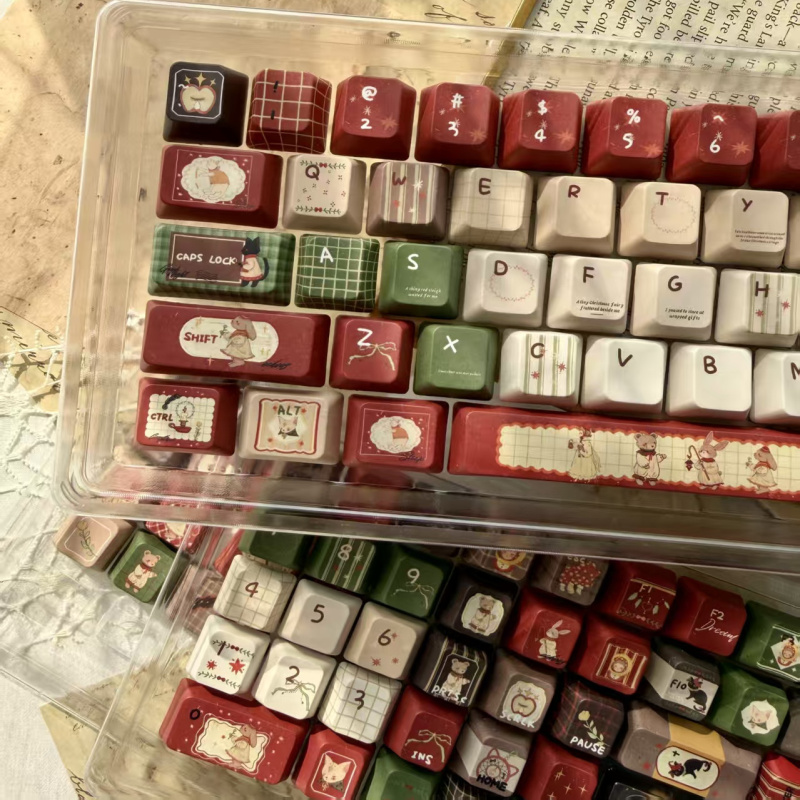 Sleepy Sheep Peripheral Dream Journey Keycaps Pbt Dye-Sublimation Fc/Soa Highly Customized Keycap Set