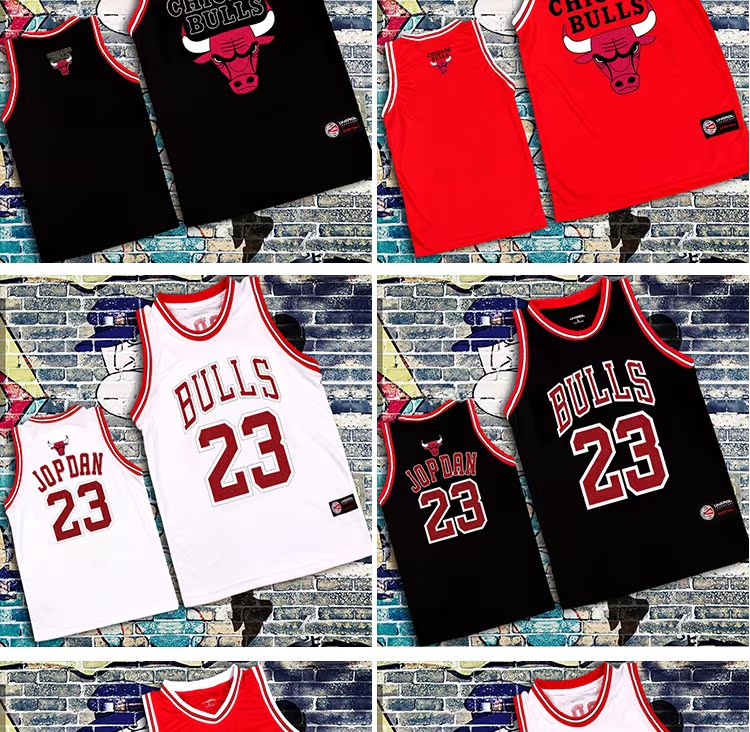 Bull 23 vest bóng rổ Châu Âu và Hoa Kỳ thương hiệu thủy triều đường phố hip hop lỏng lẻo nam và nữ đường phố áo vest bóng 	quần áo bóng rổ cho bé trai
