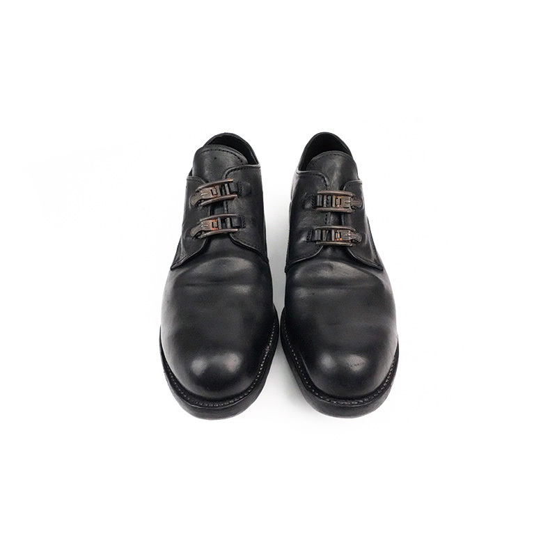 Nassun0 26Ss Rocado Water-Dyed Horse Leather Goodyear Craftsmanship Pioneer Double-Buckle Derby 2790 Leather Shoes