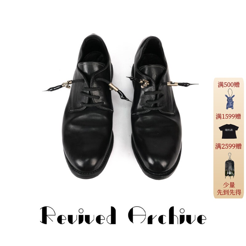 Nassun0 Aw26 Rocado Imported Horse Leather Goodyear Dark Black Avant-Garde 2755Sp Rear Titanium Derby Leather Shoes