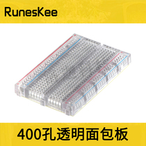 400 hole breadboard experimental Board 400 hole transparent breadboard universal board hole board multi-purpose