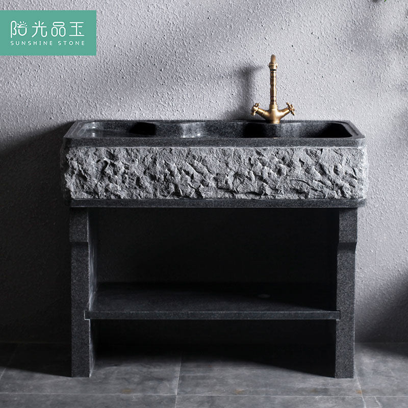 Sunshine jade whole stone laundry pool home balcony stone laundry tank outdoor courtyard stone laundry sink sink