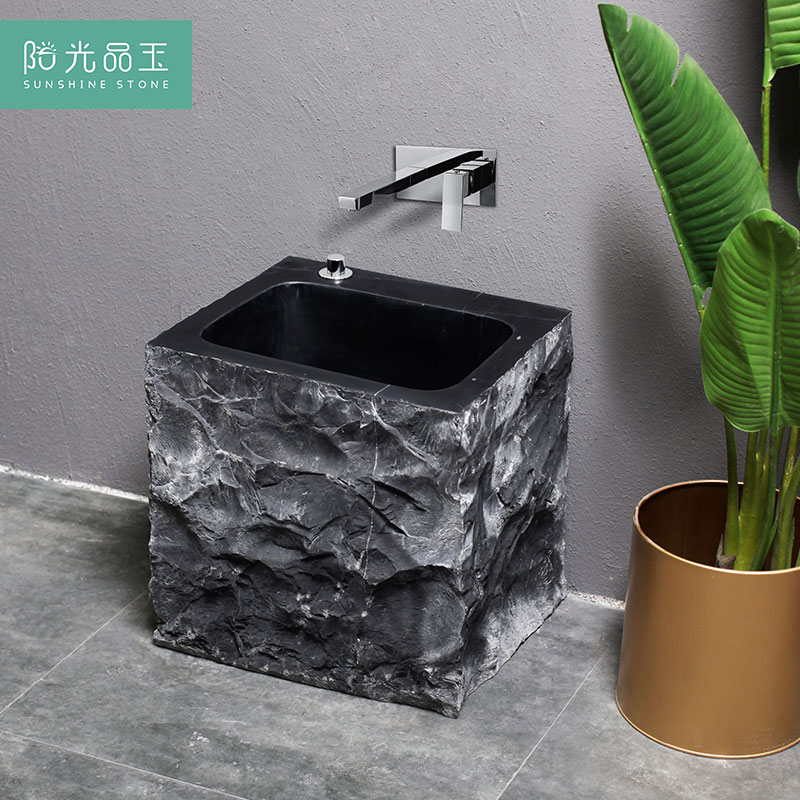 Sunshine Pint Jade Whole Stone Balcony Mop Pool Floor floor Courtyard Mop Pool Easy Light Lavish Makeup Room Mound Pool