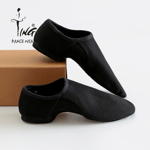 Эластичные танцующие этнические классические туфли на каблуке, мягкая подошва