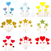 New Baking Cake Inserts Decoration Loving Stars Suit Wedding Cake Decoration Items Accessories Hem 7
