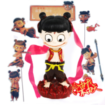 Little monster toy ornaments cake inserts no Zha ornaments cute funny creative red silk my life I cant help the Sky