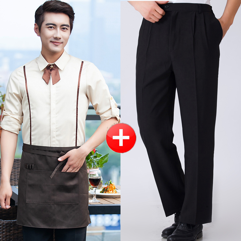 nhà hàng phương Tây workclothes mùa hè ngắn tay áo sơ mi xu hướng nhà hàng khách sạn cafe bồi bàn thời trang quần áo cô gái phòng trà