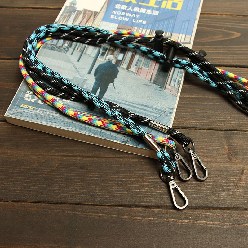 Hanging rope hanging neck net red dazzling matching hanging bag mobile phone hanging rope rope mobile phone sling bus licence plate rope