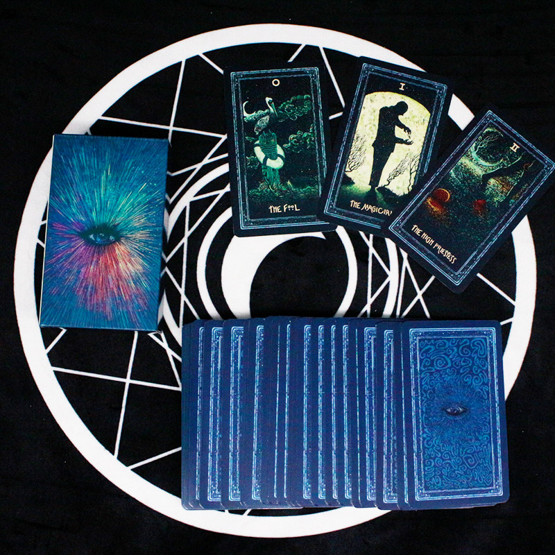 Spot Prism Tarot Prisma Visions Tarot collection full set of free tablecloth card bag tutorial