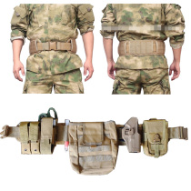 Military fans CS carrying tactical outer belt MOLLE load patrol soft padded breathable wide waistband can be hung with accessory bags