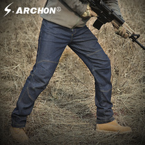 S archon executive tactical jeans city commuter four-season pants micro-bullet wear-resistant Flying Tiger tactical jeans