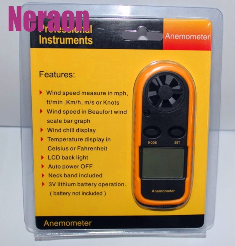 Foreign trade GM816 mini anemometer handheld high-precision anemometer measuring wind thermometer wind force tester