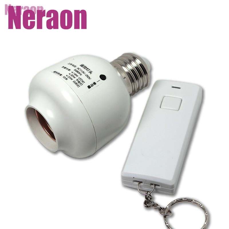 10 m wireless remote control lamp seat wireless 220V control switch general E27 screw energy saving convenient through wall