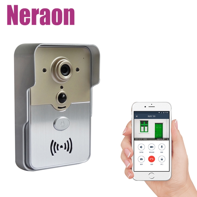 Wireless doorbell WIFI wireless visual support film call unlock photo video remote playback