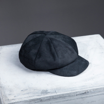 Wanwan Gaoding Chao face small octagonal hat frosted pig skin 19102312 D