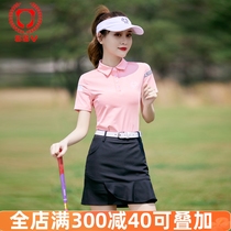 Golf GOLF costume blouses blouses courtes jupes sport courtes manches courtes essaim et respirant respirant dété nouveau