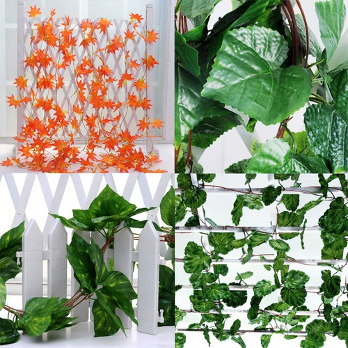 Моделирование растения водопроводной крышки декоративные фальшивые цветочные зеленые растительные трубы украшают листья виноградной лозы и виноградные зеленые листья