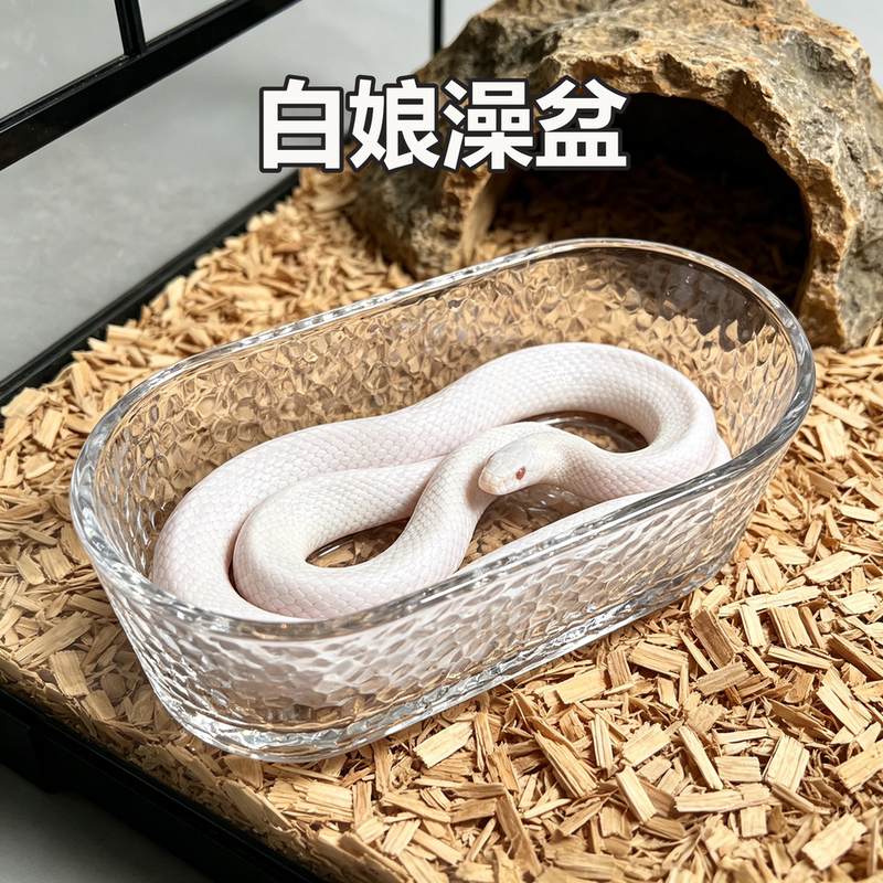 Bath Tub for Feeding Corn Snakes, Black King Snakes, and Other Reptiles; Specialized Cleaning Water Basin Bath Tub for Feeding Corn Snakes, Black King Snakes, and Other Reptiles; Specialized Cleaning Water Basin