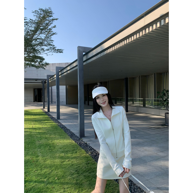5Werkwen Lu Series Oxygen Beauty Set Stand-Up Collar Zipper Sweatshirt Short Skirt Set 5Werkwen Lu Series Oxygen Beauty Set Stand-Up Collar Zipper Sweatshirt Short Skirt Set