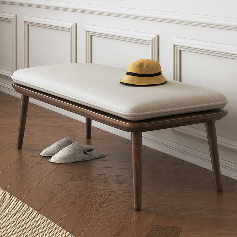 Nordic Solid Wood Changing Shoes Stool Home Doorway Hyun Guan-in-house Bench Bedroom Bedstool with shoes stool into the door stool-Taobao