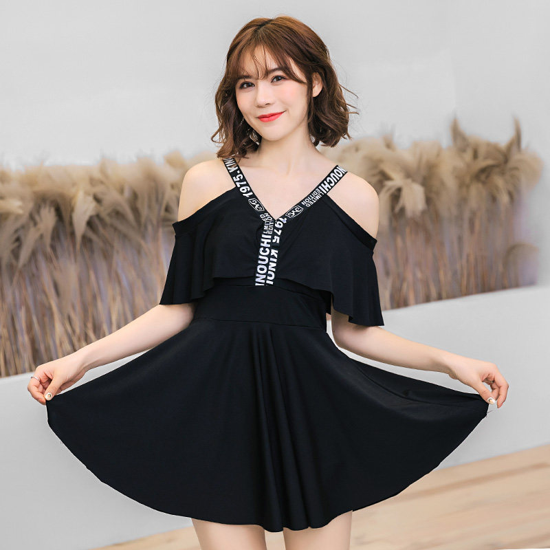 Conservative swimsuit female dress skirt 2019 new girl student hot spring Korea belly slim swimsuit female