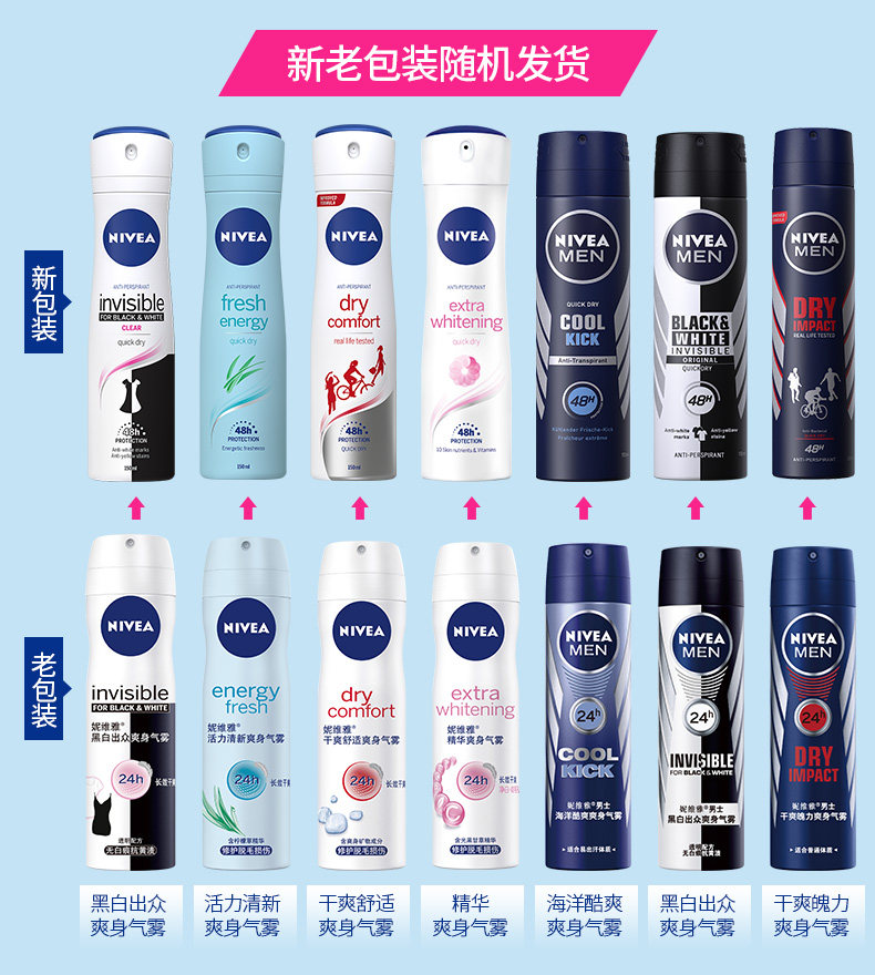 妮维雅 男女款 止汗淡香喷雾剂150ml 图1